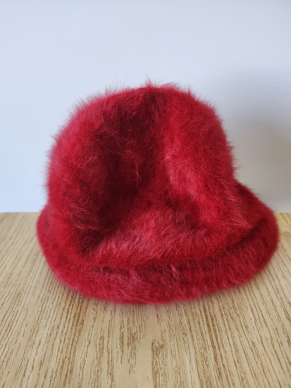 Plush Red Rabbit Hair Hat - Picture 2 of 5